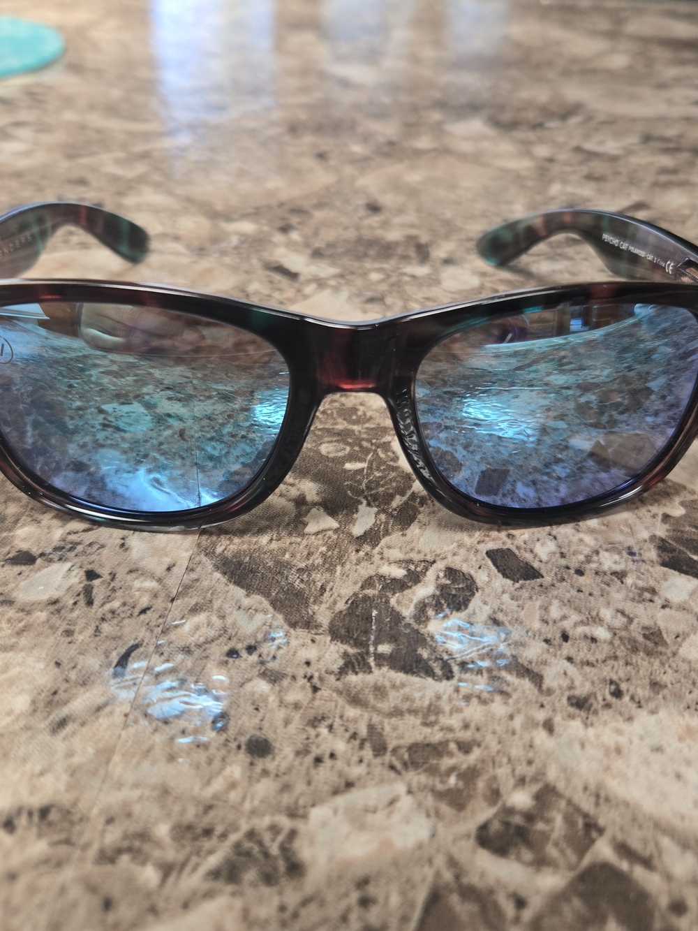 Blenders Psycho Women's Blue Mirrored Lens Sunglasses in Dark Tortoise Frame